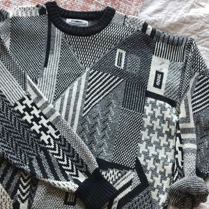 Geometric 80s sweater